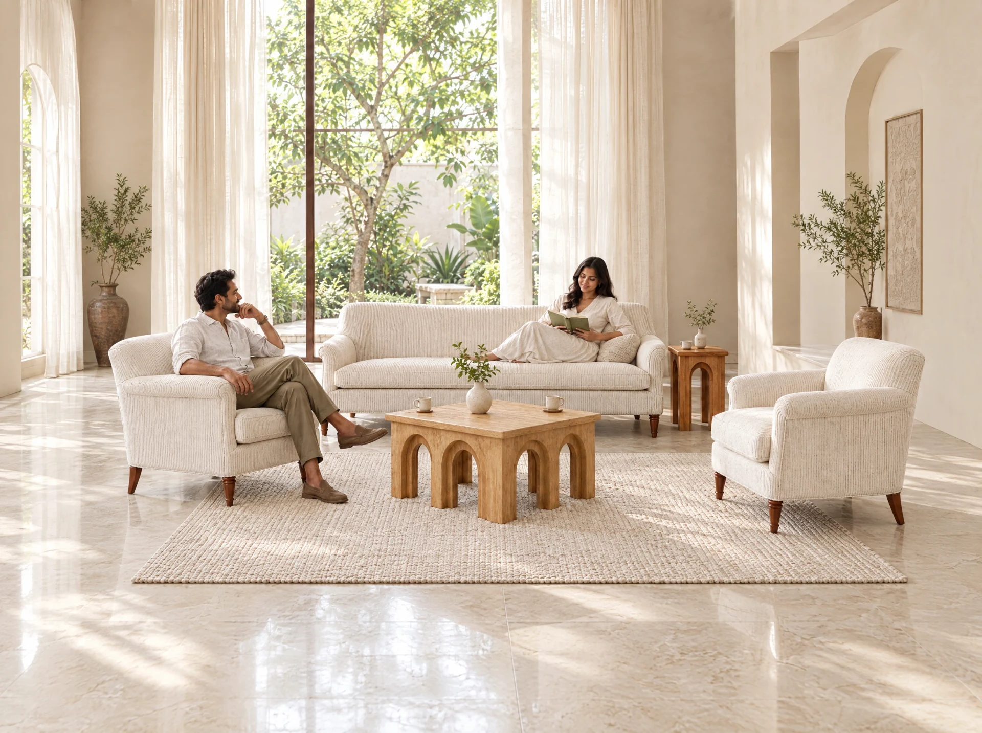 Aveline 1-Seater Sofa in a room
