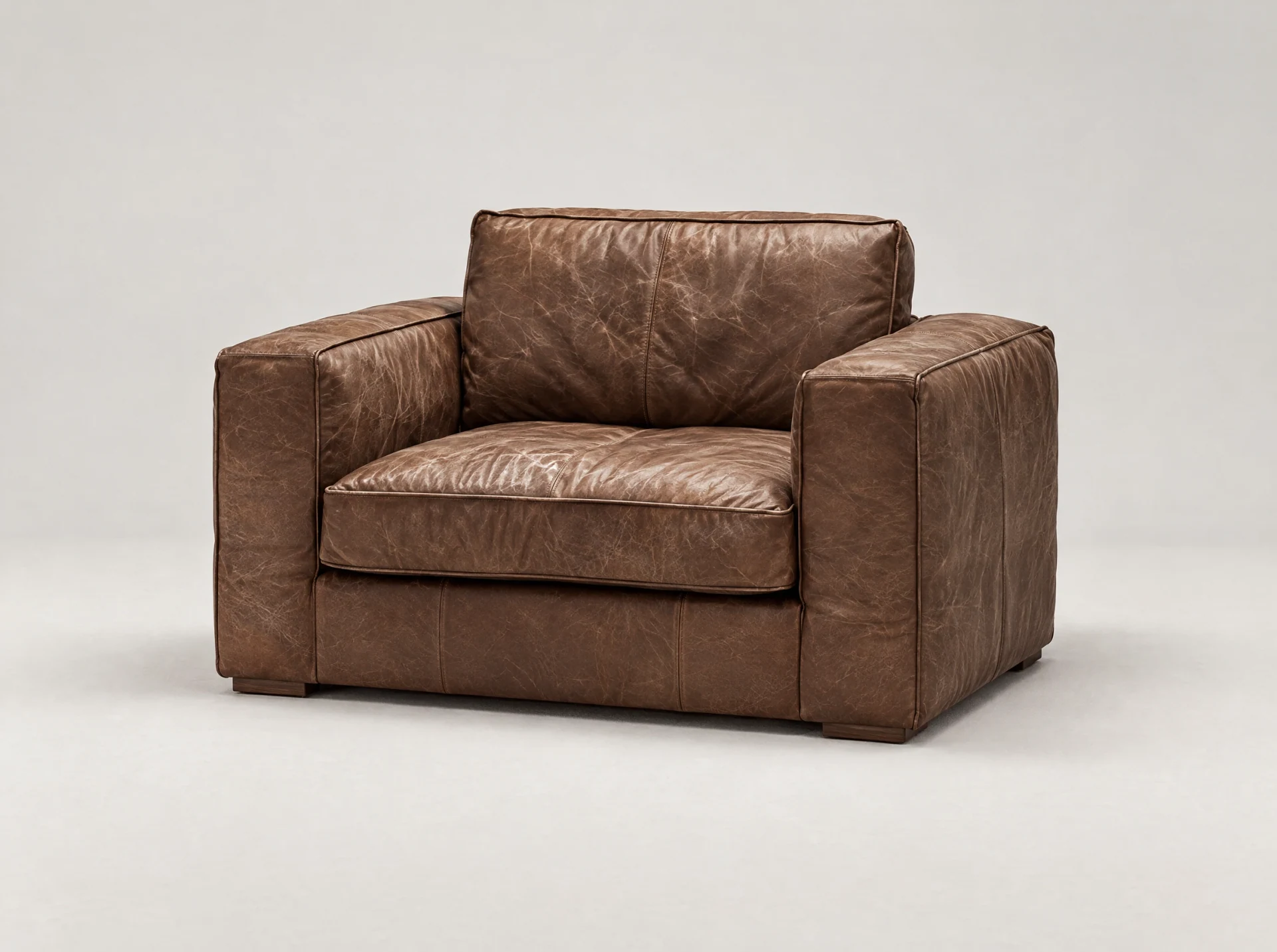 Holden Leather 1-Seater Sofa