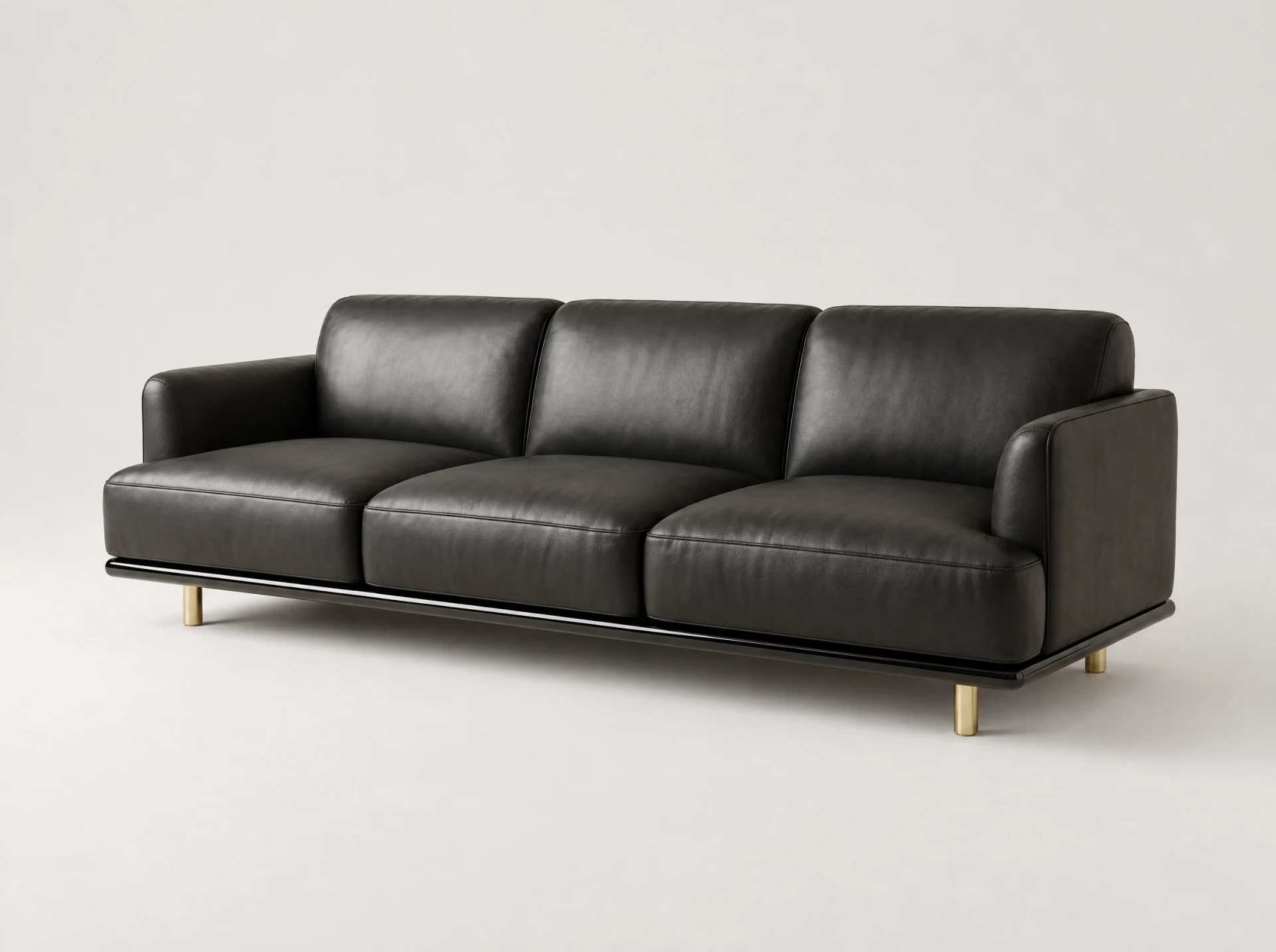 Jasmine Miller Leather & Gloss Sofa