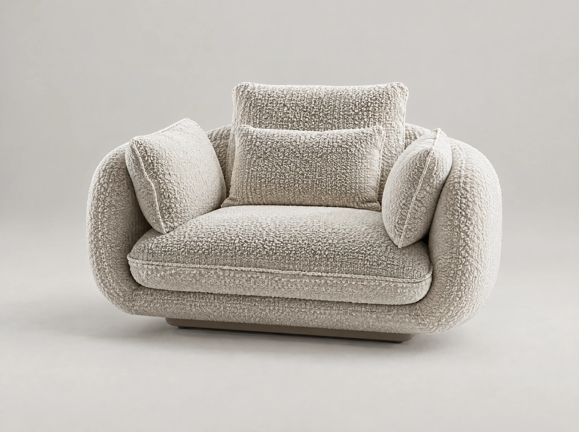 Lune Bouclé 1-Seater Sofa