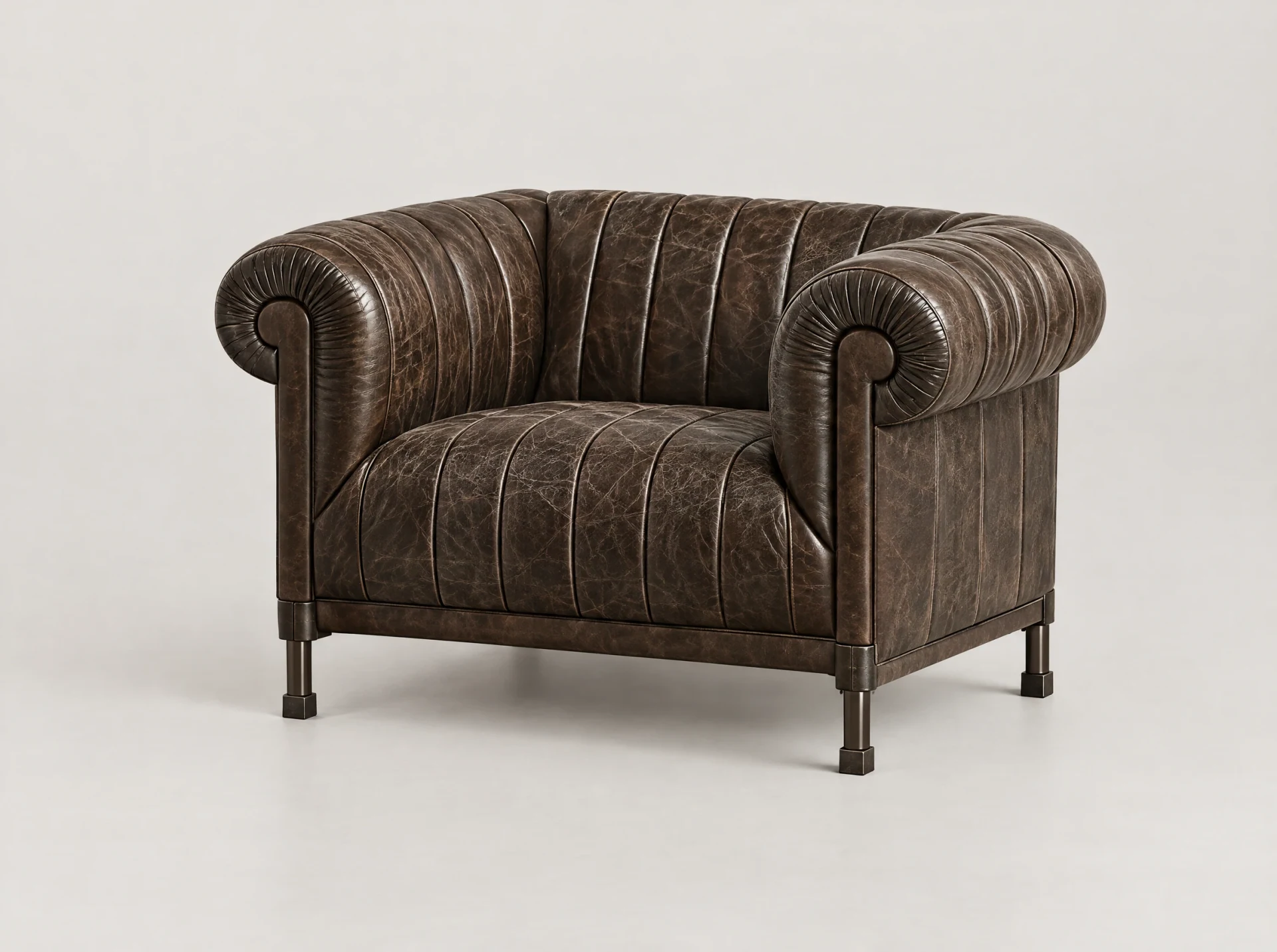 Malta Leather 1-Seater Sofa
