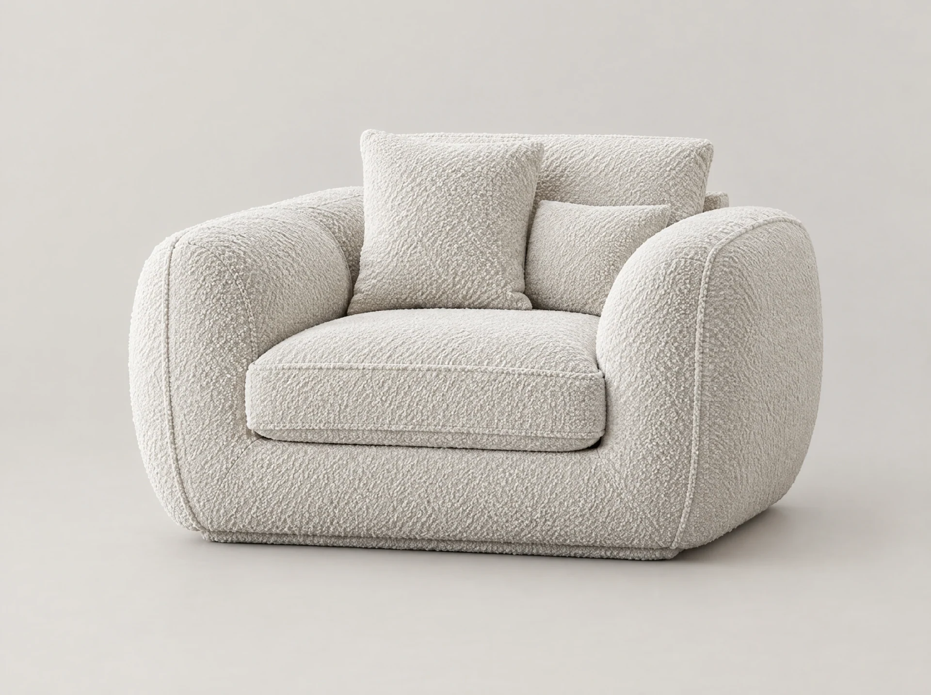 Monroe Bouclé 1-Seater Sofa