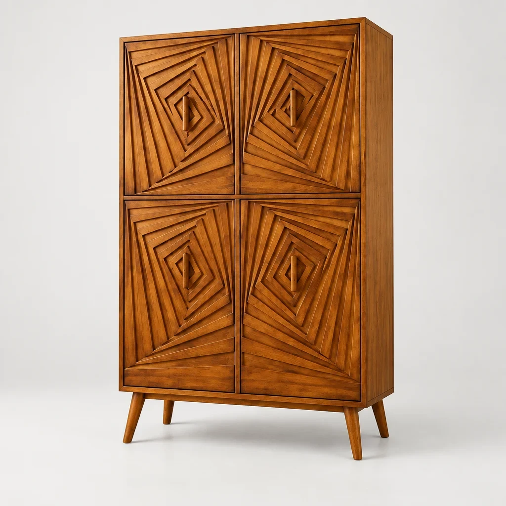 Chevron Storage Cabinet