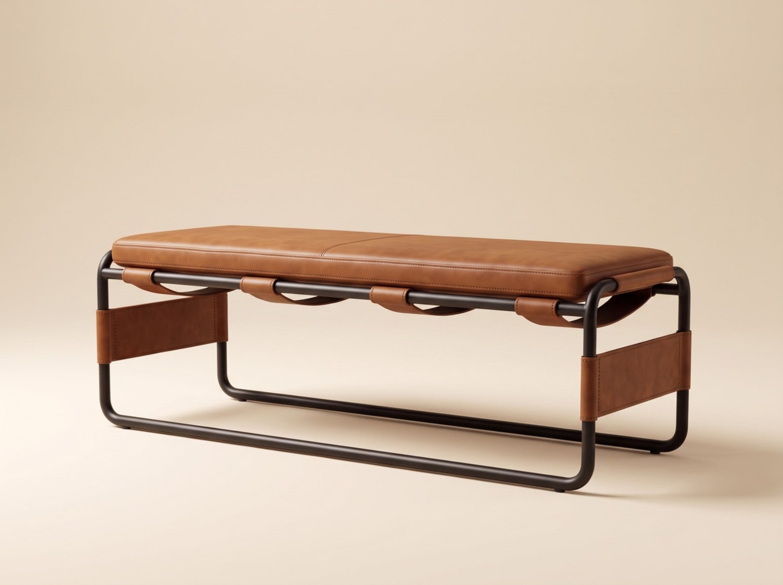 Jasmine Miller Saddle & Steel Bench