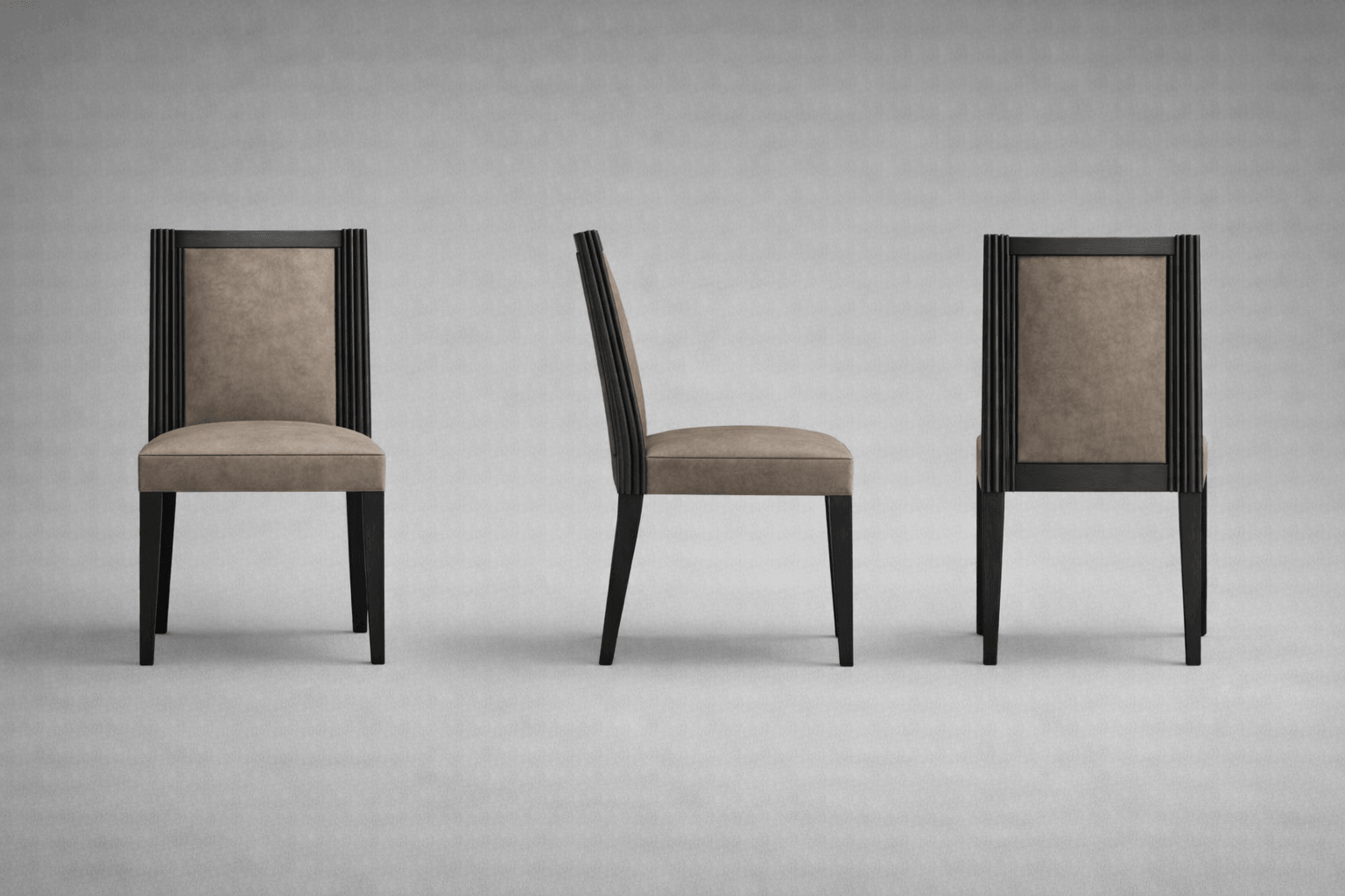 Palma Dining Chair — Front, side and back