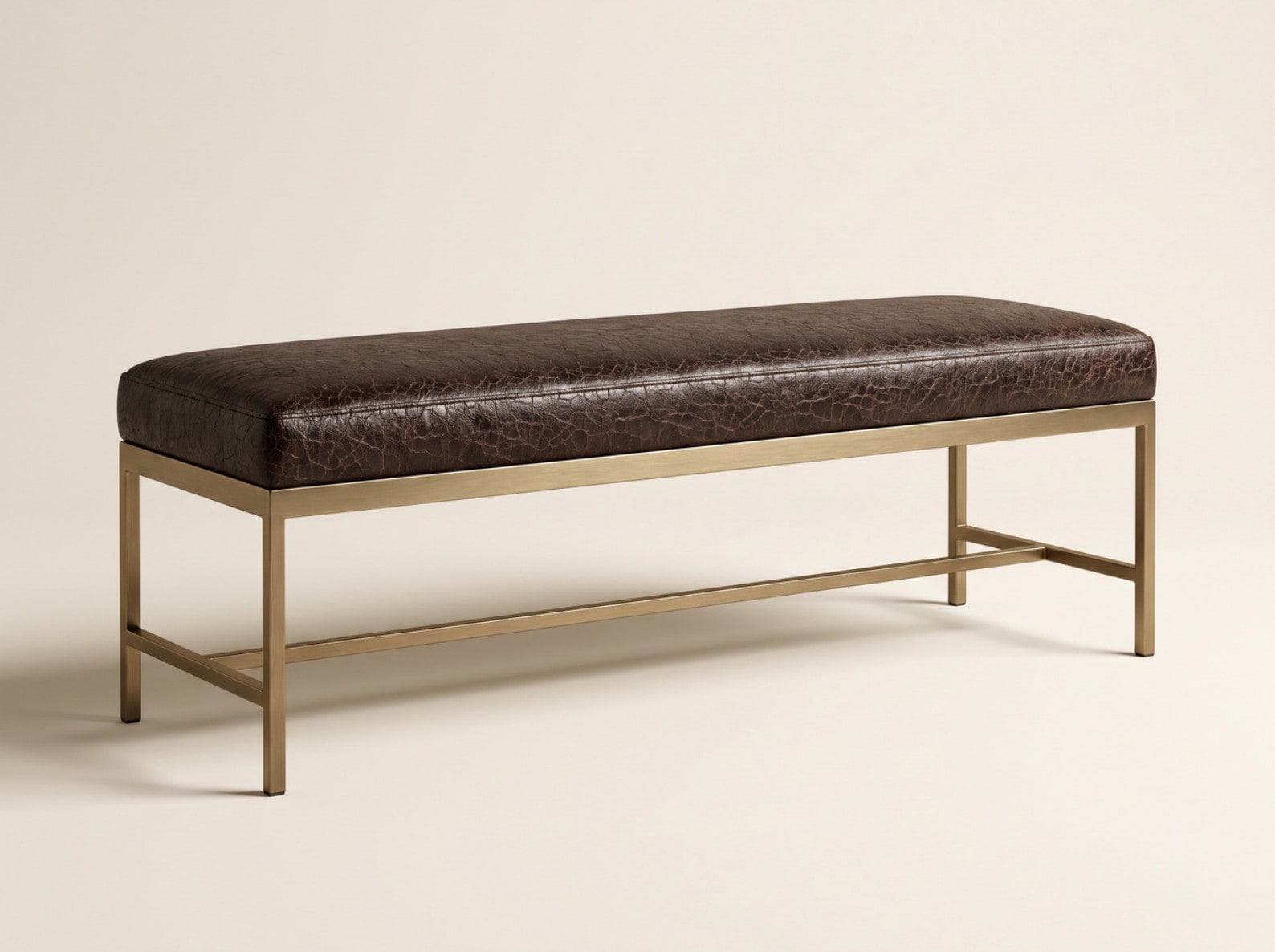 Jasmine Miller Crackle & Brass Bench