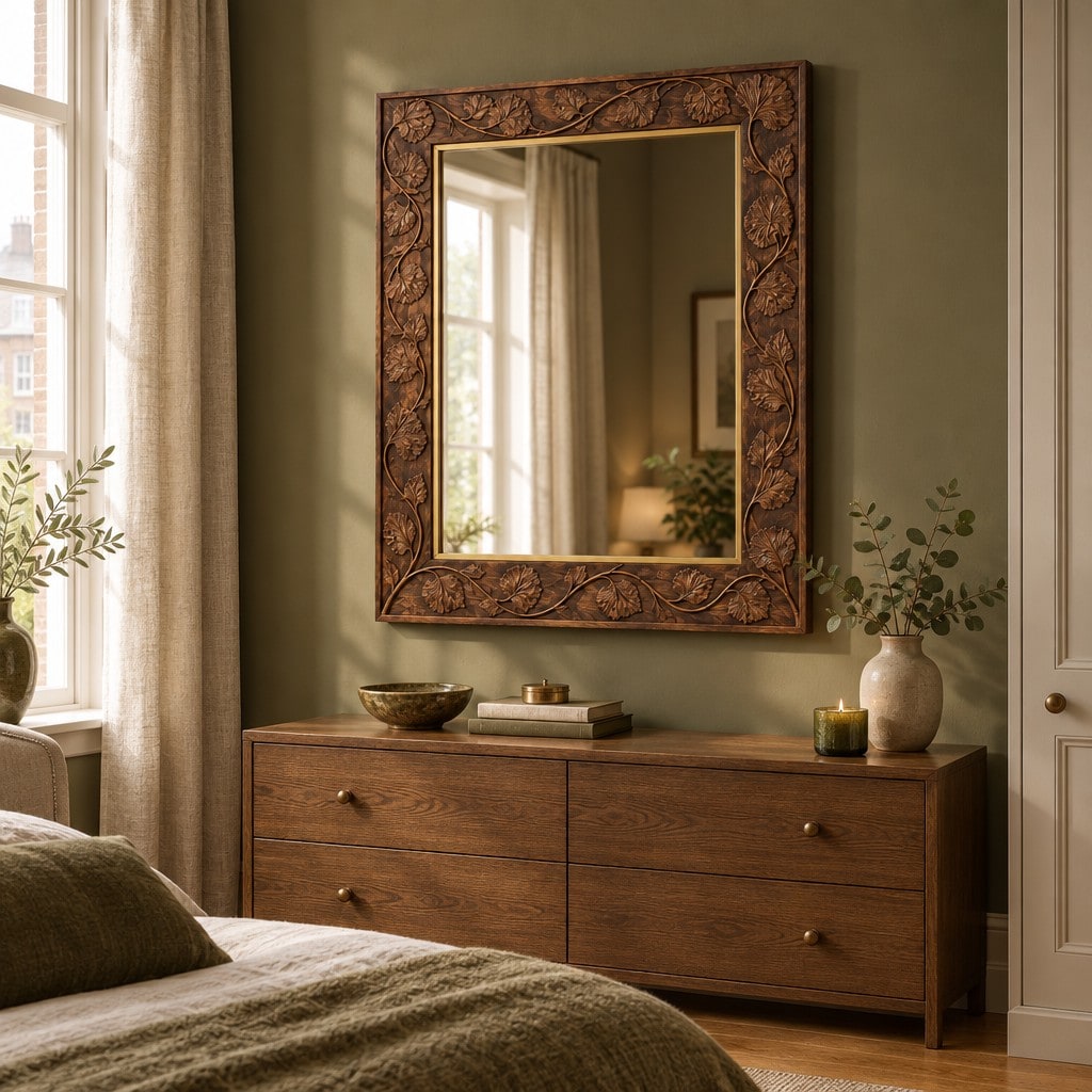 Botanical Mirror in a room